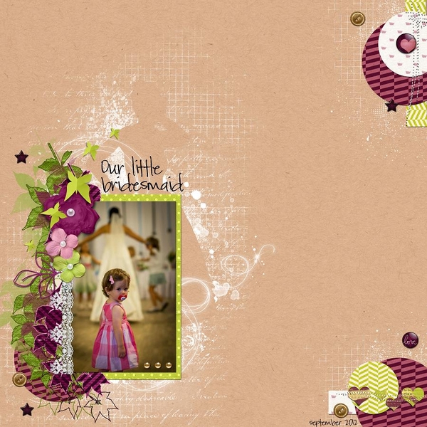 our little bridesmaid