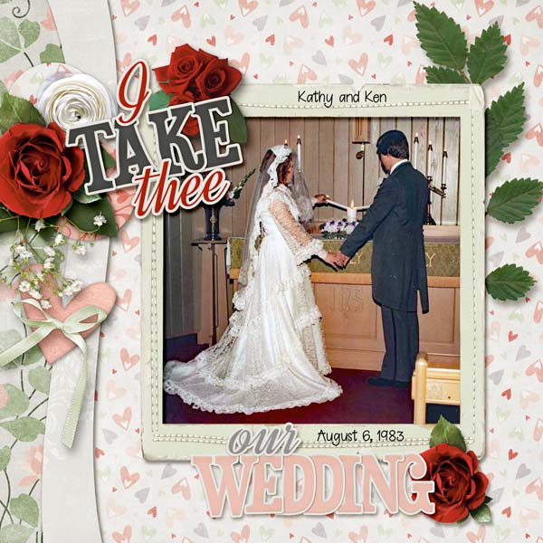 Our wedding day -Unity Candle