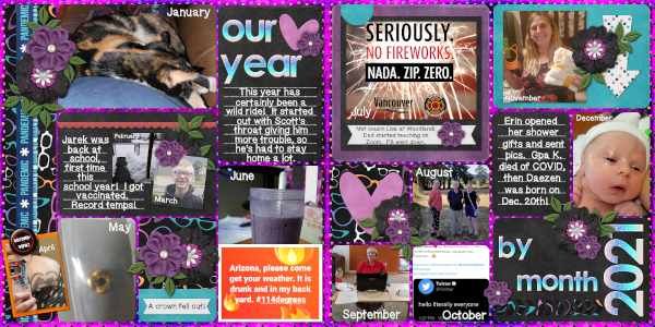 Our Year by Month 2021