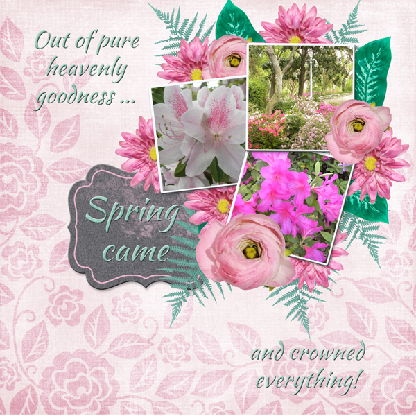 Out of pure heavenly goodness ... Spring Came ... and crowned everything!
