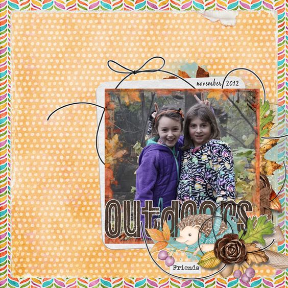outdoors in the fall