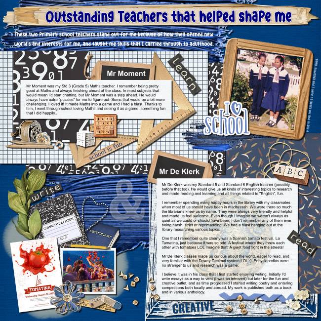 Outstanding teachers that helped shape me