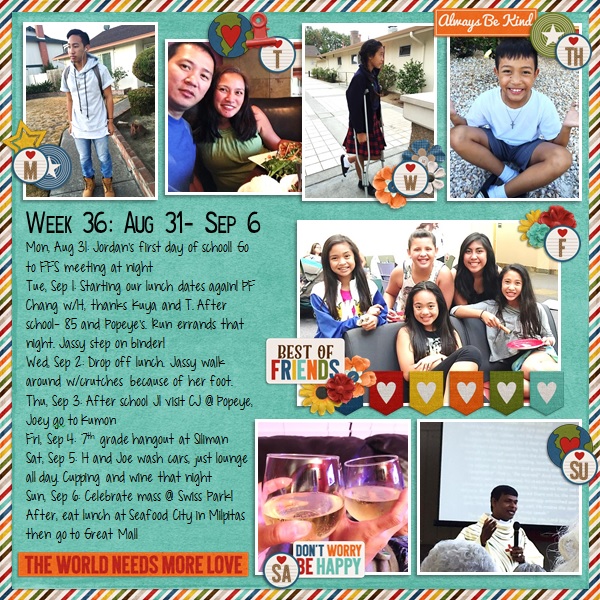 P52- Week 36: Aug 31- Sep 4
