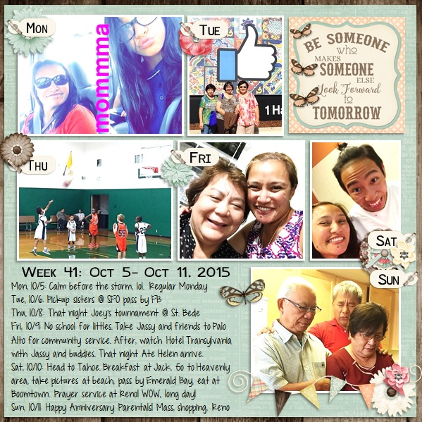 P52- Week 41: Oct 5- Oct 11