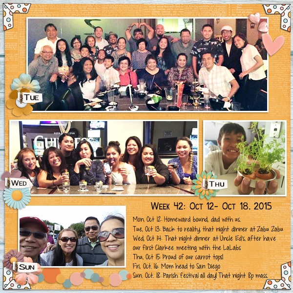 P52- Week 42: Oct 12- Oct 18