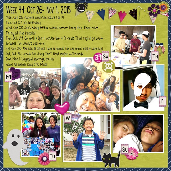 P52- Week 44: Oct. 26- Nov 1