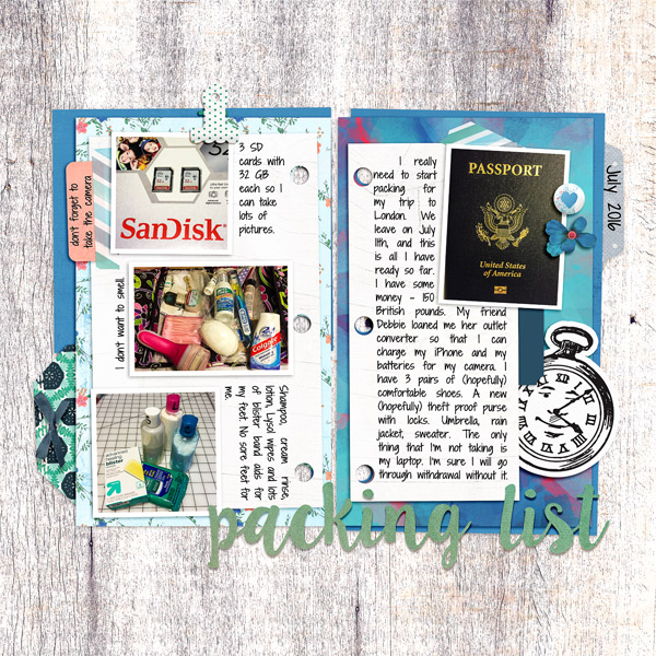 Packing List