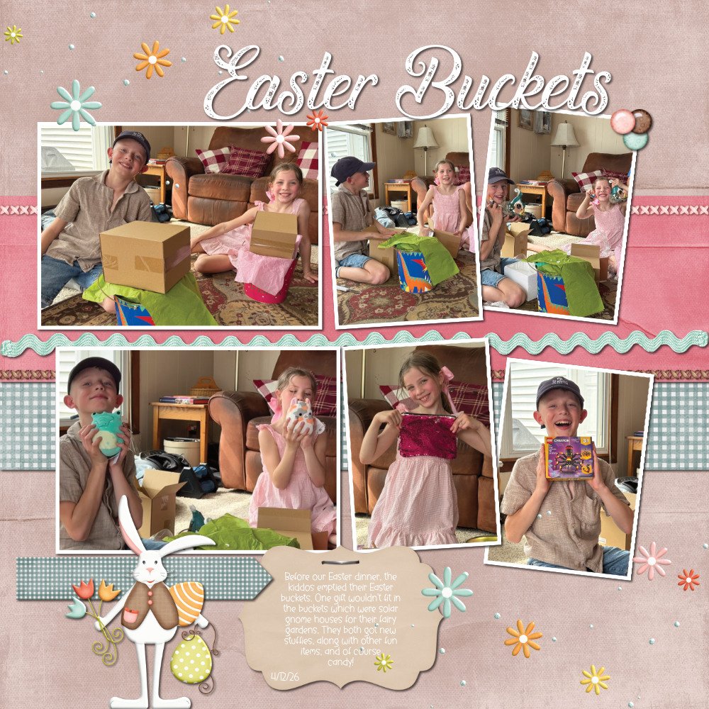 Page 3: Our Easter Together; Easter Buckets 4/12/26
