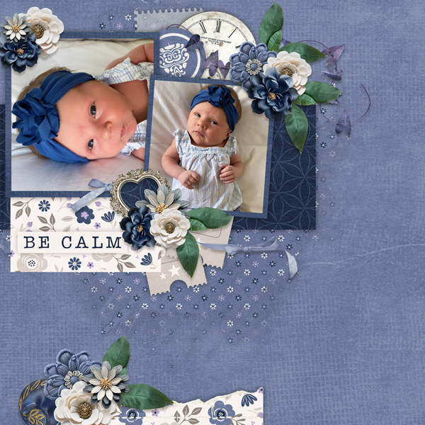 Paint Chip Calm Blue with It Takes Two Templates Vol 28-Connie Prince