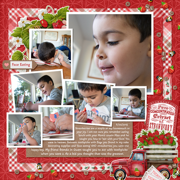 Paint Chips Strawberry Field from Designs by Connie Prince