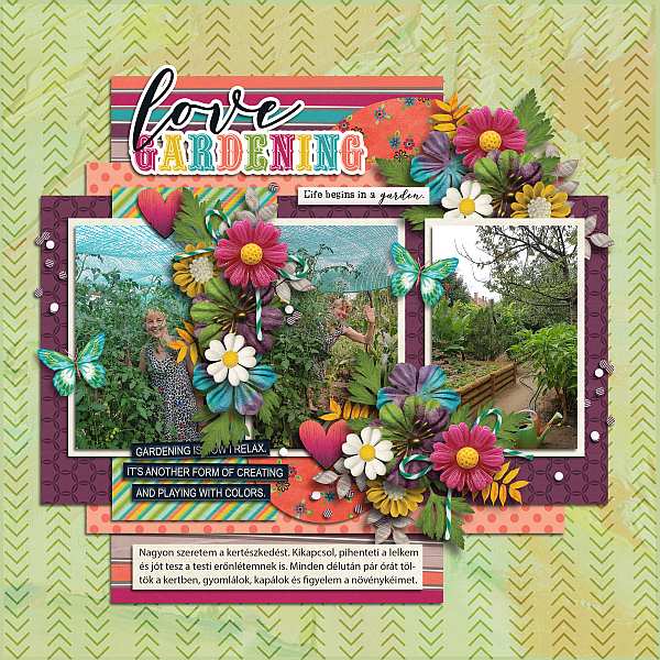 Painted garden