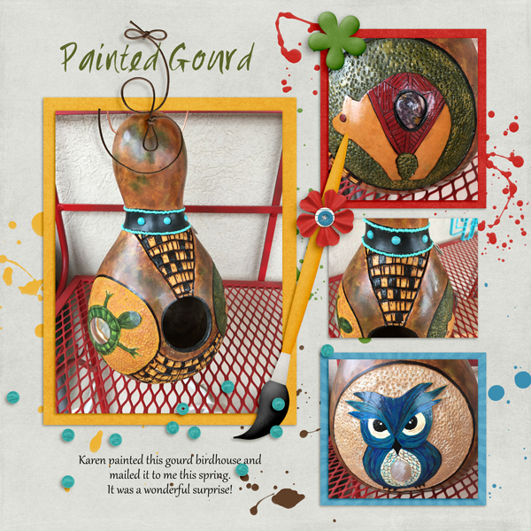 Painted Gourd - Color challenge July