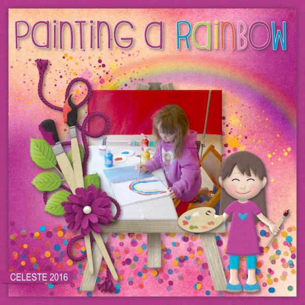painting a rainbow