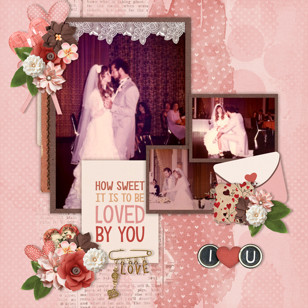 Painty Backgrounds Temp #4-Miss Fish with  Happy In  Love-GingerBread Ladie