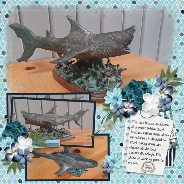 Panoramic Blends 1 Temp #1-Miss Fish, Shark Week-Scraps N Pieces