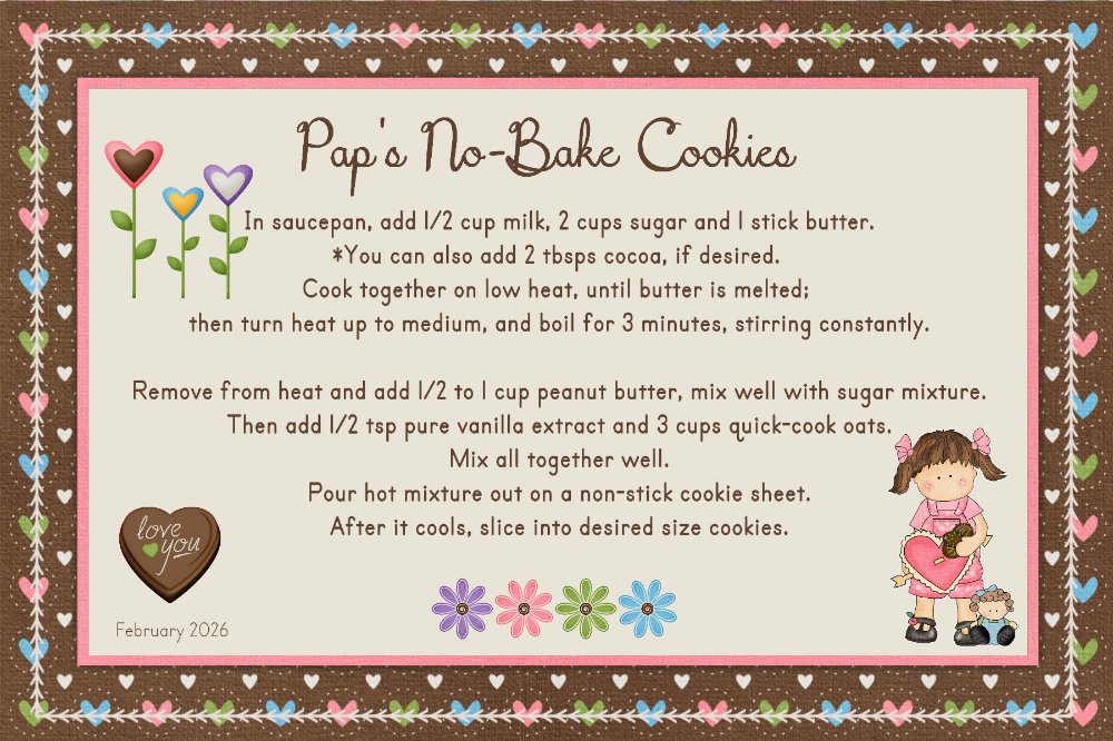 Pap's No-Bake Cookies