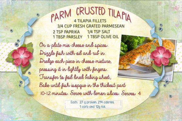 Parm Crusted Tilapia
