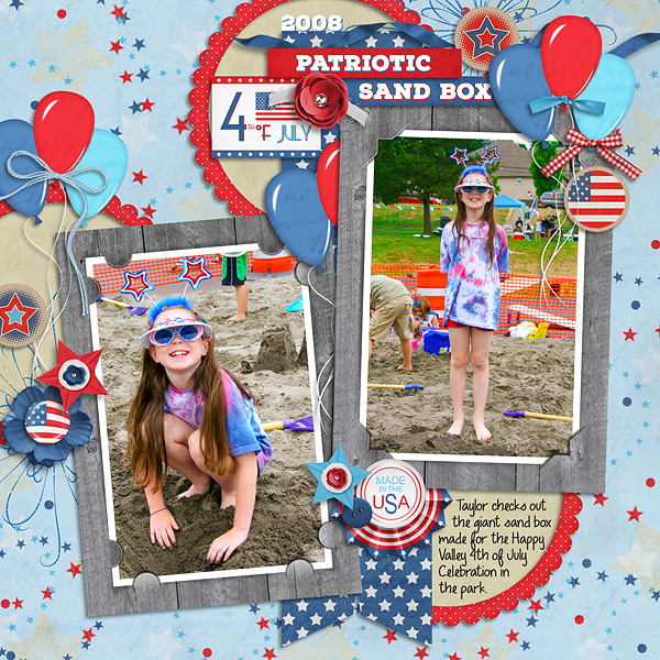 Patriotic Sand Box