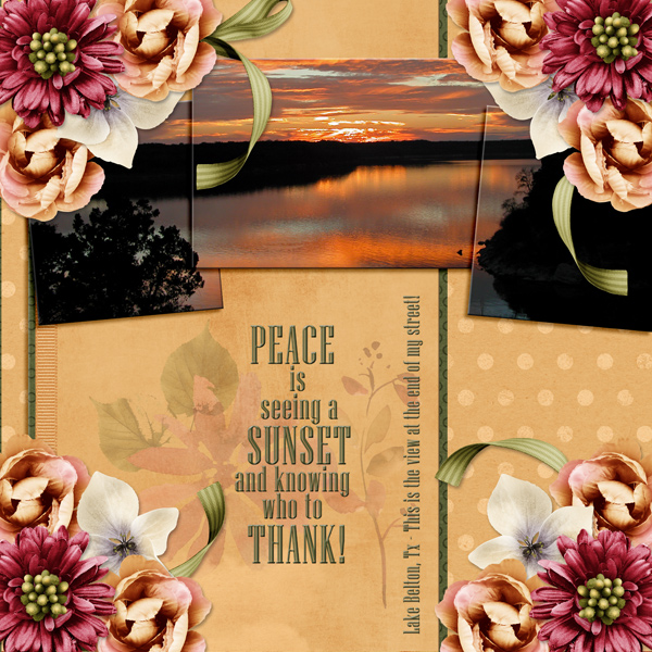 PEACE is seeing a SUNSET ...