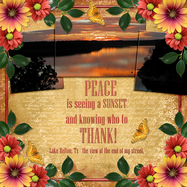 PEACE is seeing a SUNSET ...