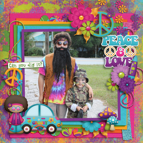Peace + Love by BoomersGirl Designs