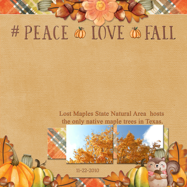 PEACE - LOVE - FALL
