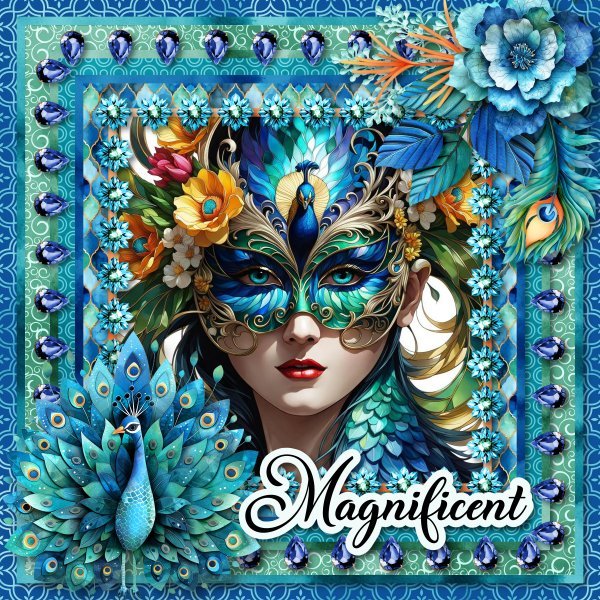 peacock mask