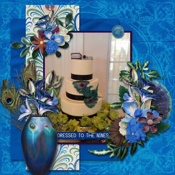 Peacock Wedding Cake