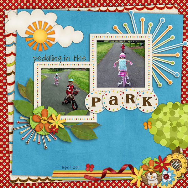 Pedaling in the park