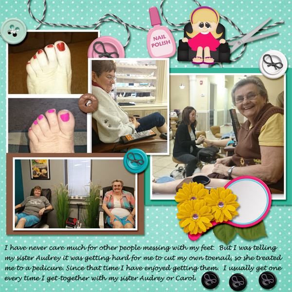 Pedi with sisters 2018