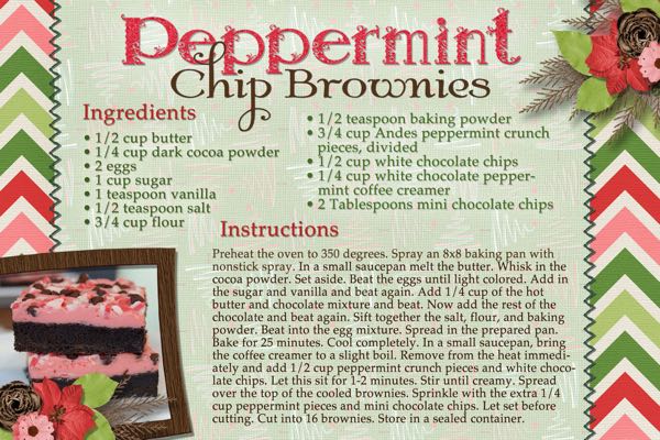 Peppermint Chip Brownies