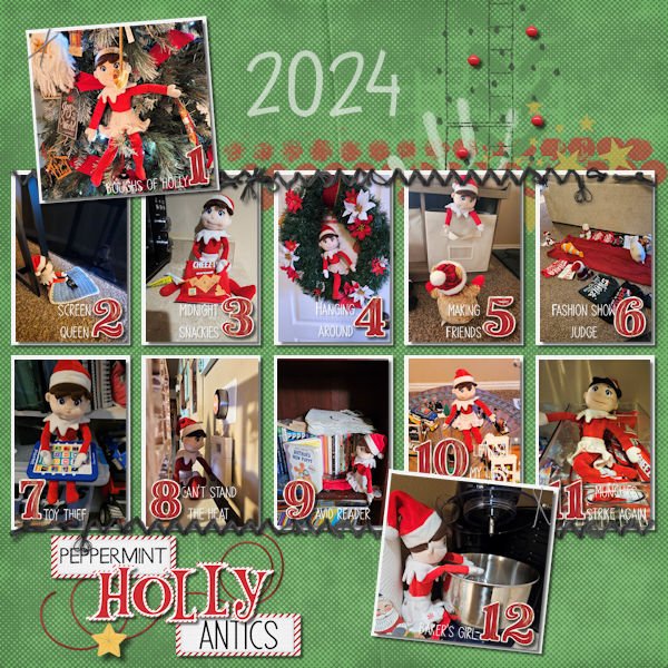 Peppermint Holly Antics 2024