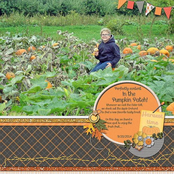 Perfectly Content in the Pumpkin Patch!