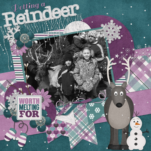 Petting a Reindeer