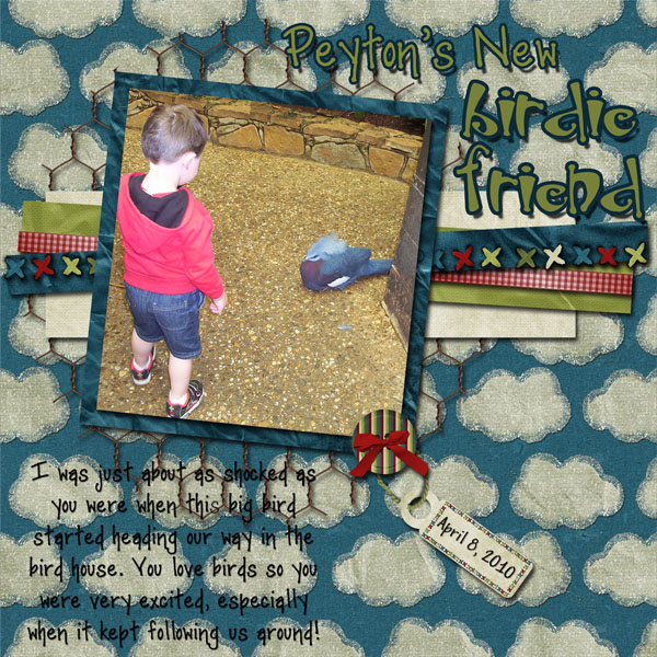 Peyton's New Birdie Friend