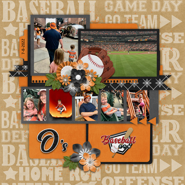 Photo Strips 6 Temp #2-Miss Fish, Sports Baseball-Connie Prince