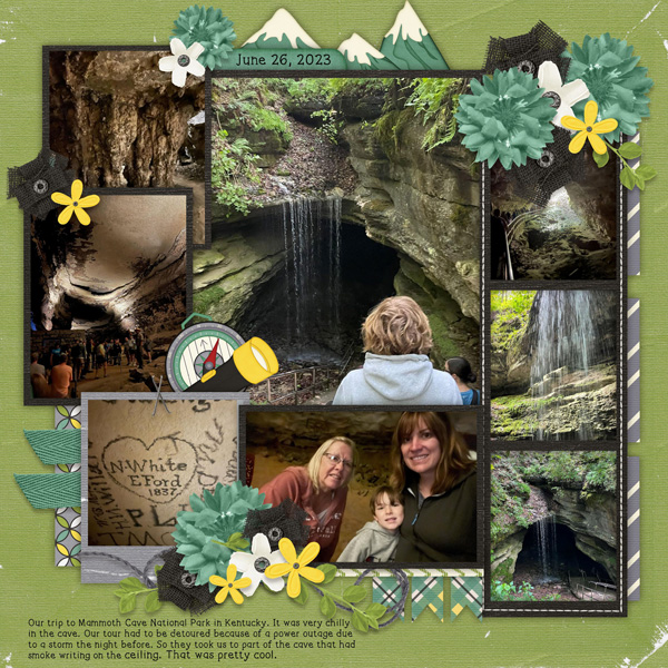 Photo Strips #7 Temp #4-Miss Fish, Spelunking-Scraps N Pieces