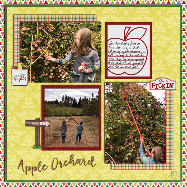 Picking apples