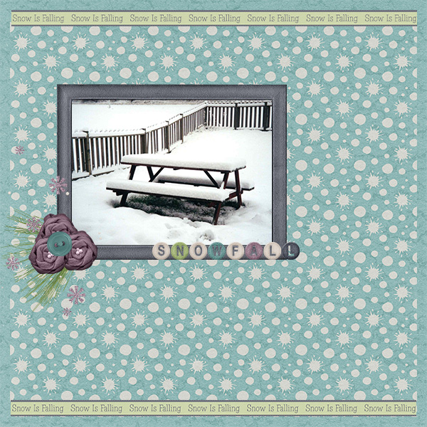 Picnic Table Snow