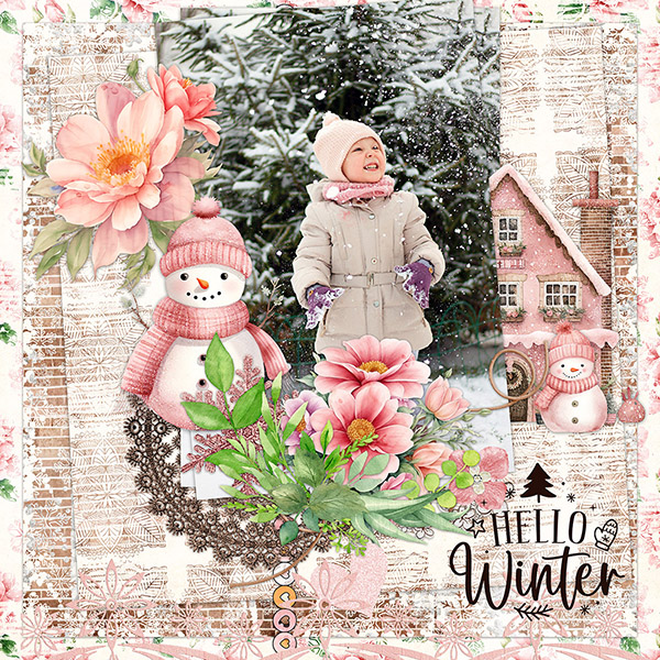 Pink Snowmies By Cutie Pie Scraps