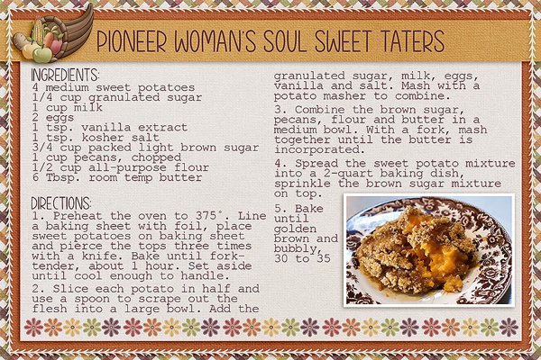 Pioneer Woman's Soul Sweet Taters