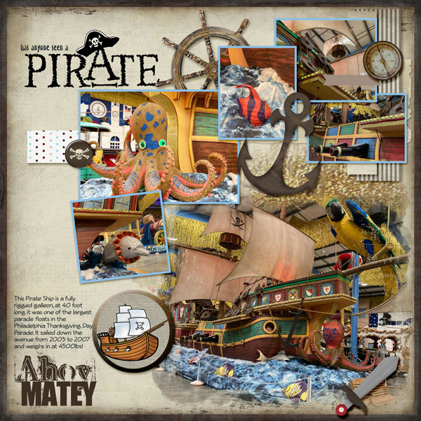 pirate ship float