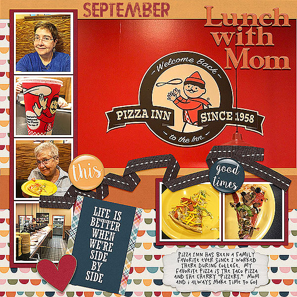 Pizza Inn with Mom