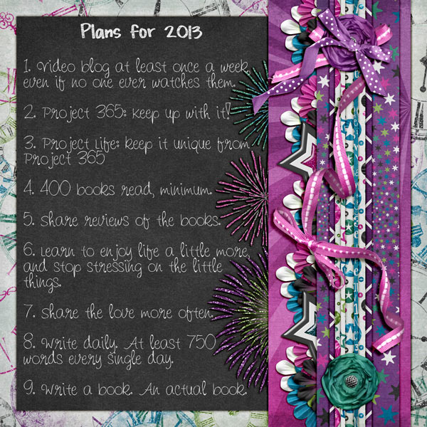 Plans for 2013