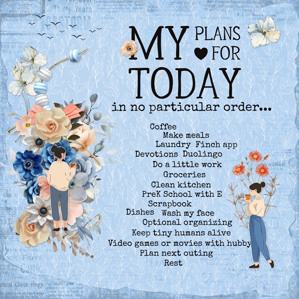 Plans For Today