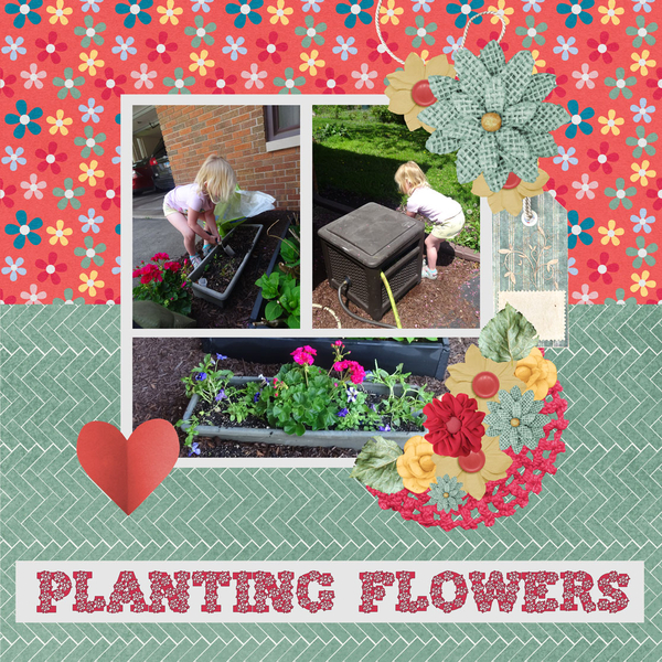 Planting flowers