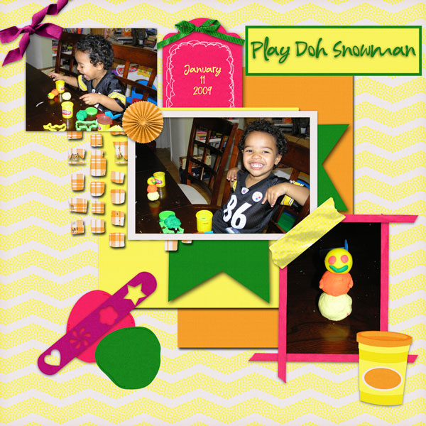 Play Doh Snowman