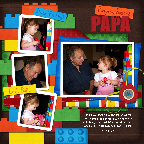Playing Blocks with Papa