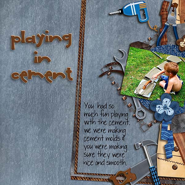 Playing In Cement