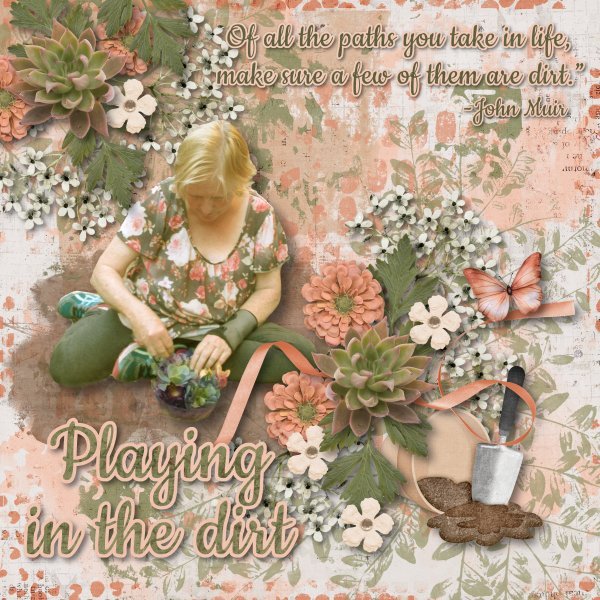 playing in the dirt